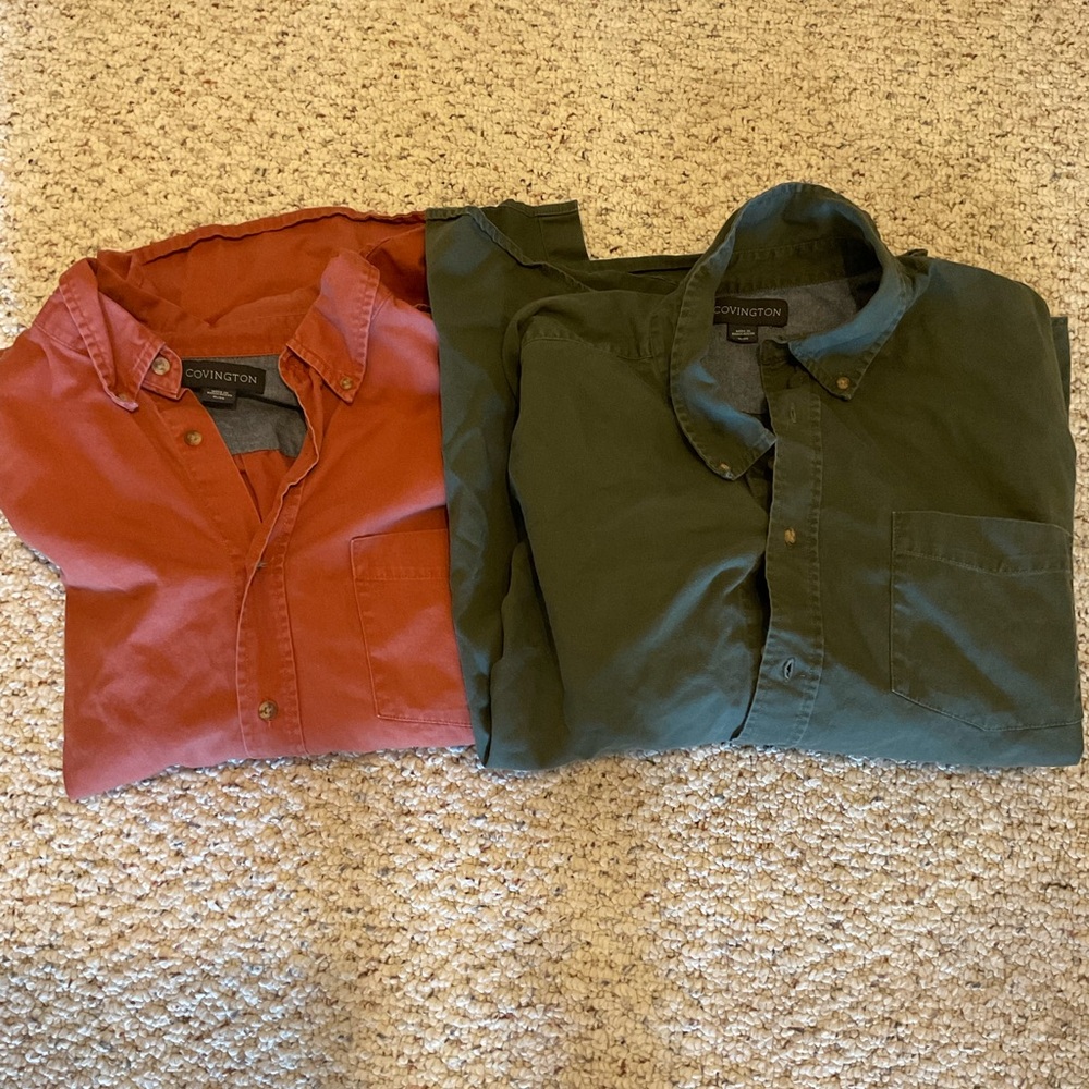 Covington orange and Green Casual Shirts